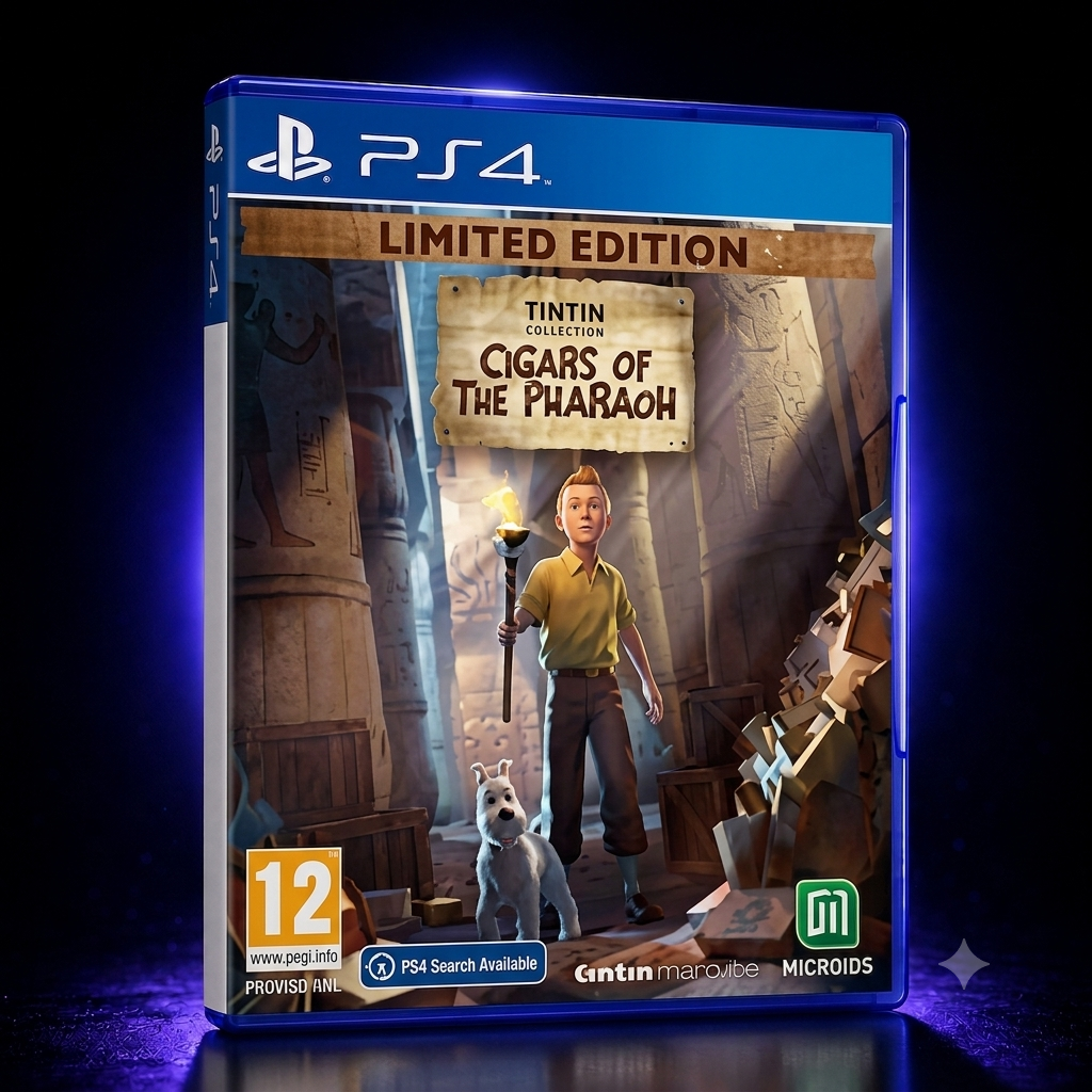Steelbook TinTin Reporter Cigars of the Pharaoh PS4 & PS5 کارکرده